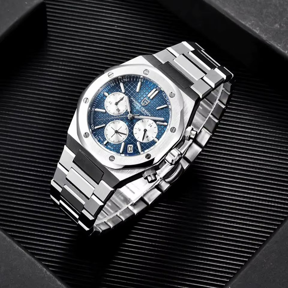 2024 New VK63 Business Men'S Quartz Watch Luxury Sapphire Stainless Steel 20Bar Waterproof Leisure Sports Watch Me